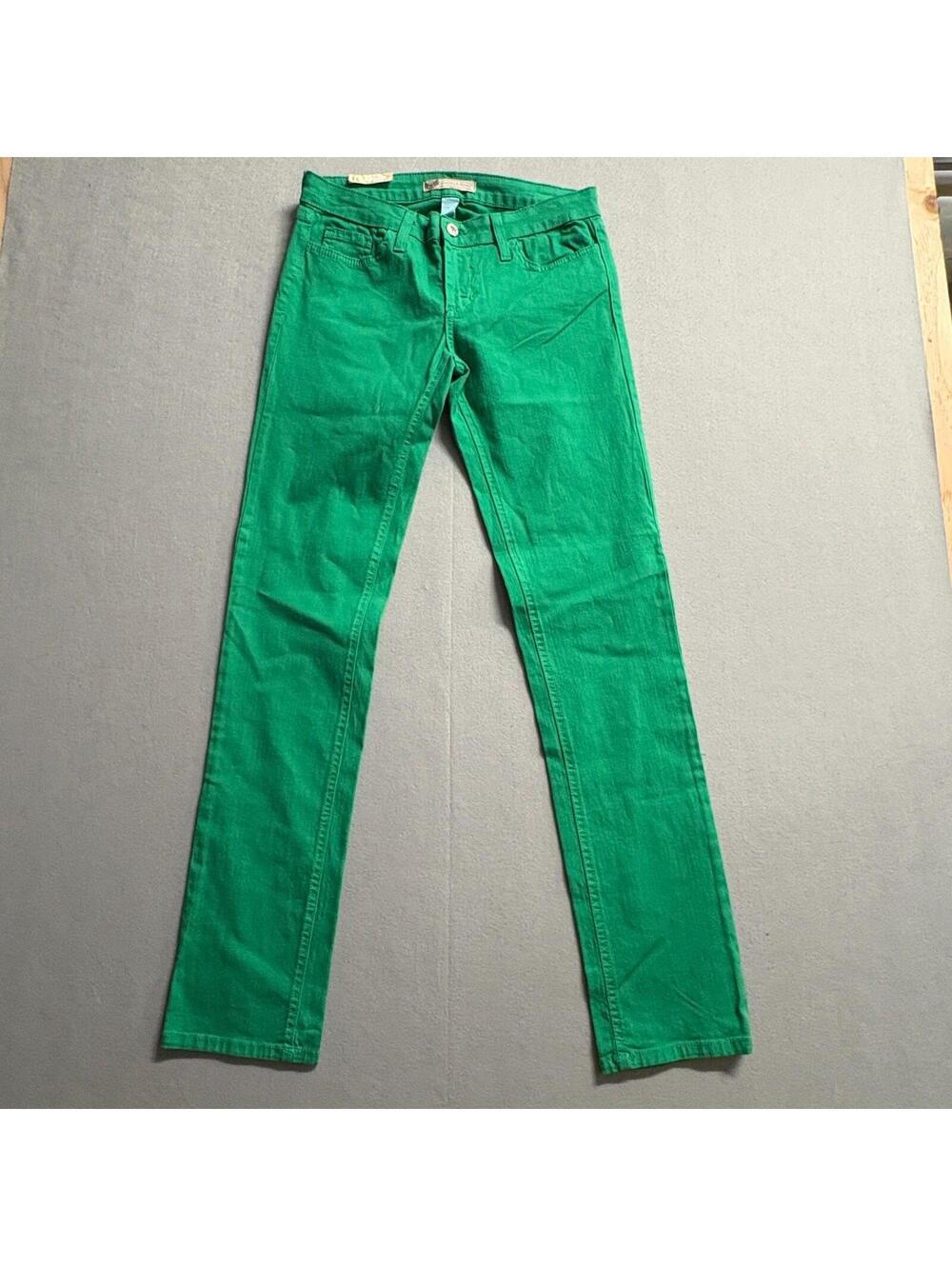 Watch LA Skinny Jeans Women Green Stretch Denim Made USA Fits Like 29X32 Y2K